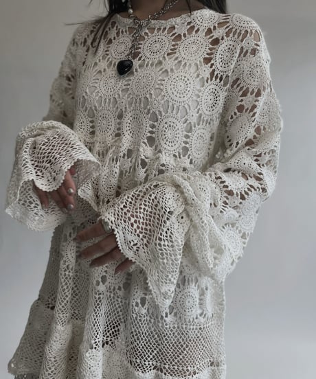 【RE;CIRCLE】 RE Crochet Lace One-piece / 220728-034