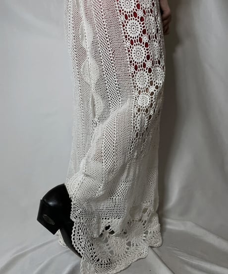 【RE;CIRCLE】 RE Granny Knit×Lace N/S One-piece②/210917-009