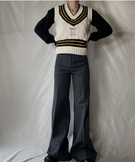 【USED】  Cable Knit Vest/220127-018