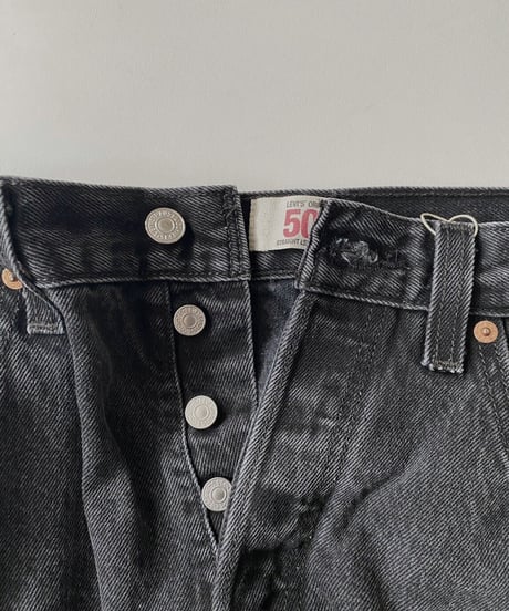 【USED】   Levi's Denim Pants 501 Black / 220416-010