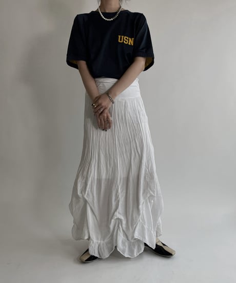 【USED】 Double Face USNA Short Sleeves T-shirt / 220507-034