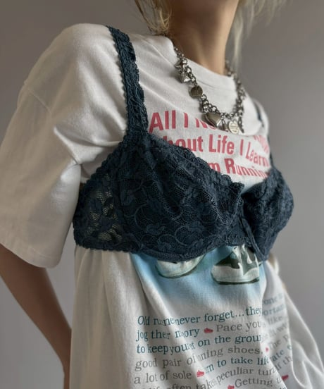 【USED】 Lace Pattern Camisole Bra Top / 260622-027