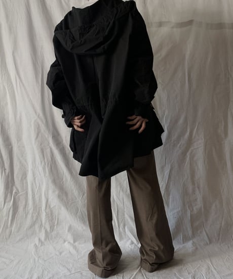 【USED】 Dyed Black Swedish Snow Hoodie /210310-013