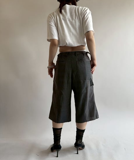 【RE;CIRCLE】 Re Suit Double Knee Shorts / 250612-007