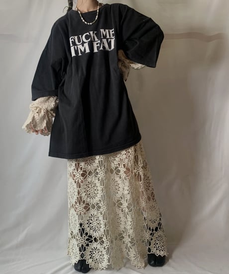 【USED】 S/S T-shirt FUCK ME I’M FAT/210801-046