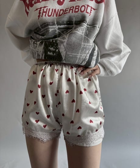 【USED】  Heart pattern shorts / 250927-012