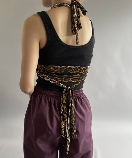 【USED】Leopard Pattered Camisole Top /240907-032