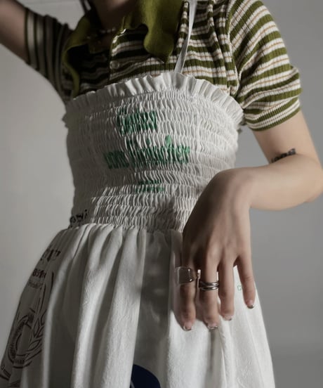 【RE;CIRCLE】 RE Eco Bag Camisole One-piece② /220407-002