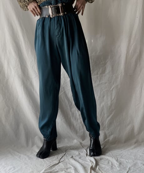 【USED】Satin Easy Pants①/210217-049