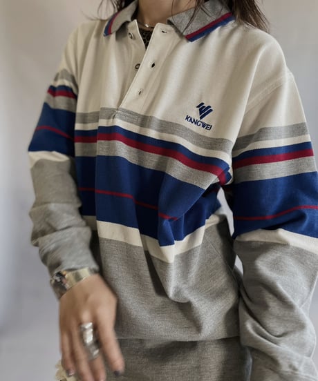 【USED】    Knncwel L/S Polo Shirt / 230610-005