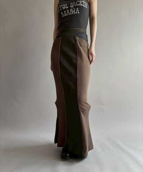 【USED】 DAWANG Design Long Skirt/251004-005