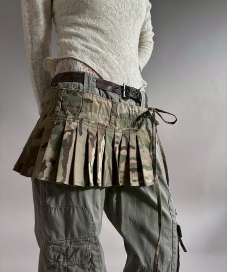 【RE;CIRCLE】 RE  Military Camouflage Wrap Skirt / 260226-013