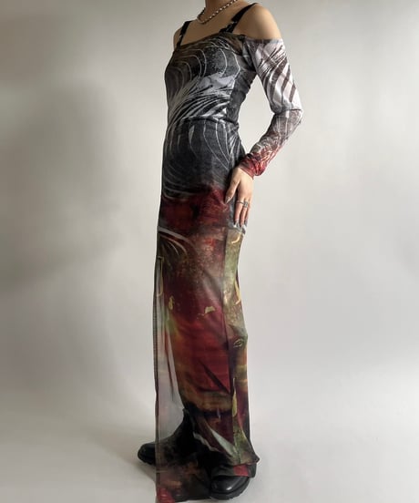 【USED】 JADED Design Sheer Camisole one-Piece /250208-020