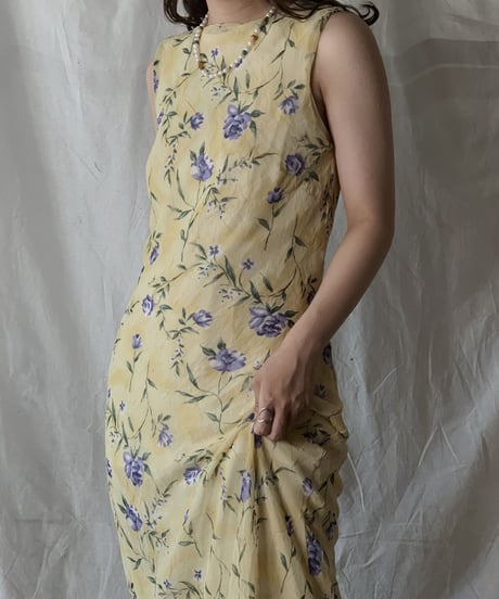 【USED】 Flower Patterned Camisole Dress/210421-008