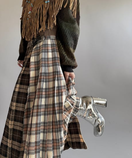 【RE;CIRCLE】 RE Kilt Long Skirt / 250102-016