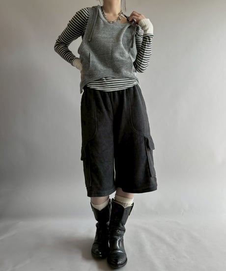 【USED】 Cargo Pocket Fleece Shorts  /260314-012