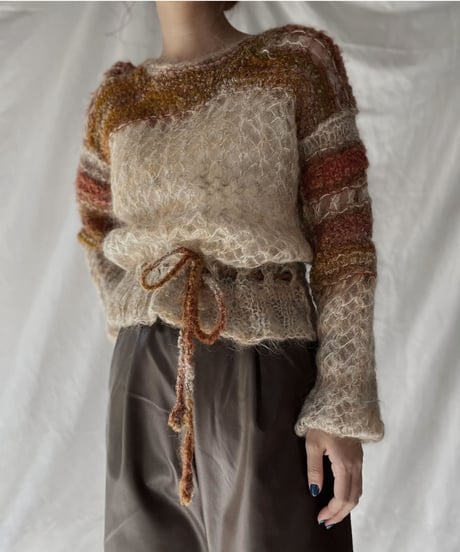 【USED】    Mohair Knit Top①/211216-002