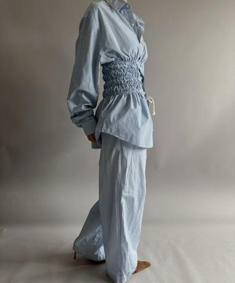 【RE;CIRCLE】 RE Shirring Shirt / 260409-013