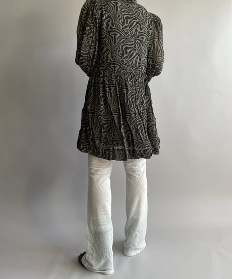 【USED】 GANNI Zebra Patterned One-Piece/241006-001