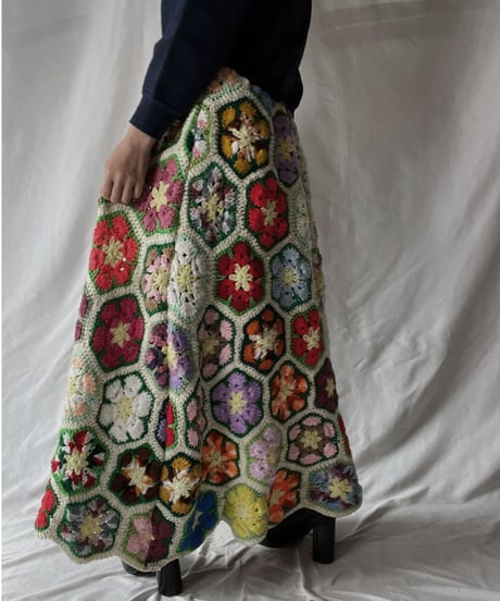 【RE;CIRCLE】 RE Granny Long Skirt⑧/211110-015