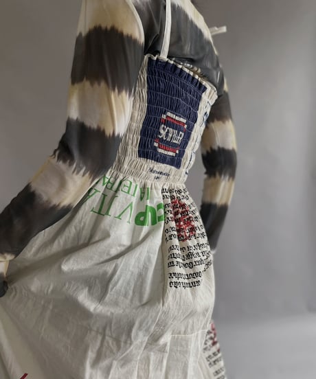 【RE;CIRCLE】RE Eco-Friendly Bag Shirring One-piece / 230327-020
