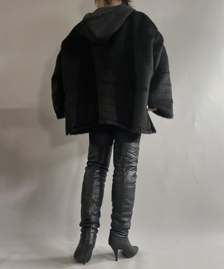 【RE;CIRCLE】 RE Mohair Mexican Hoodie Black / 230105-002