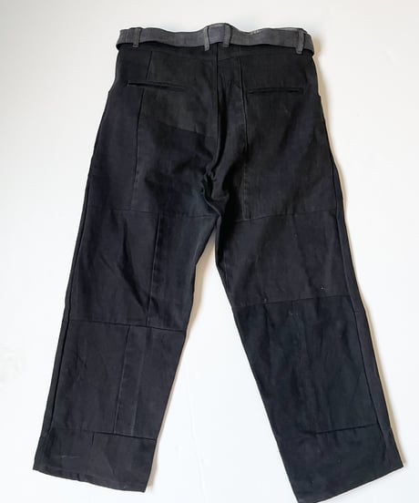 【RE;CIRCLE】 RE Denim PatchWork Pants Black / 230522-005