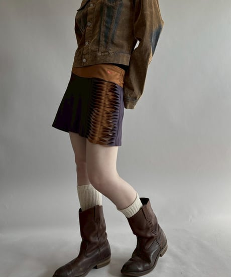 【USED】 Nike Cutting Design Mini Skirt/260314-021