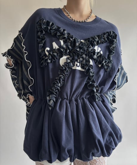 【RE;CIRCLE】 RE Mellow L/S Ribbon Top/ 250710-019