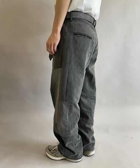【RE;CIRCLE】 RE Denim Patch Work Pants Black / 230909-027
