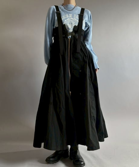 【2026SS最終 / RE;CIRCLE】 RE U.S Military Rebuild 2way One-piece (Black)/ ARMY-02