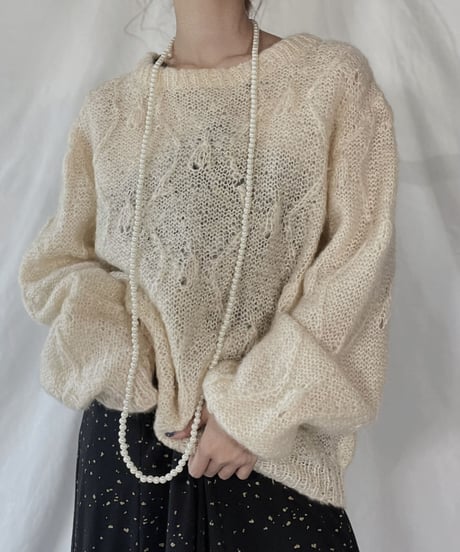 【USED】    Mohair Knit Top/211216-014