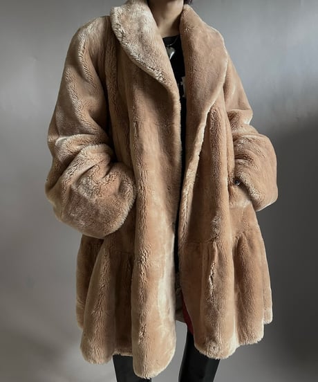 【USED】  Fake Fur Coat /241221-019