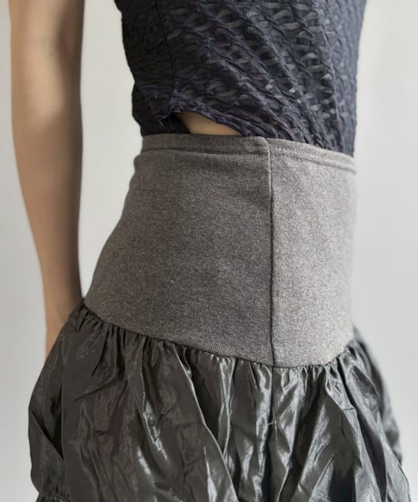 【USED】 Shiny Tiered Skirt /260613-002