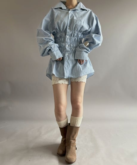 【RE;CIRCLE】 RE Shirring Shirt / 260504-004
