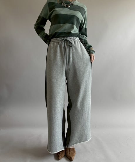 【USED】 Sweat × Slacks Docking Pants /260418-015