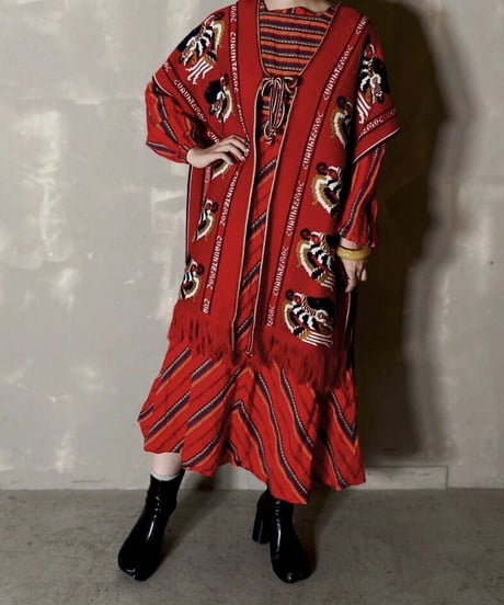 【USED】 Knit Poncho ① / 201120-005