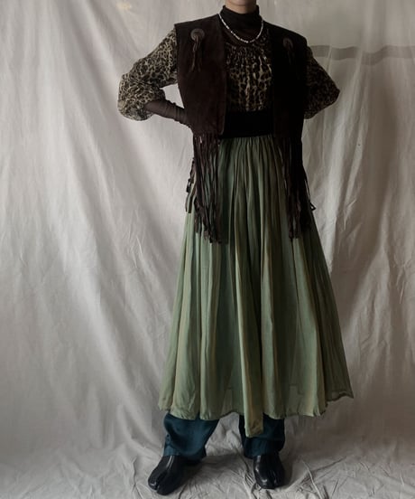 【USED】Suede Vest / 201104-005