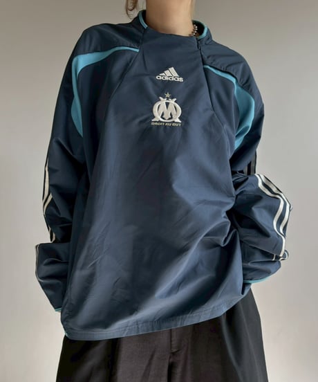 【USED】 adidas Olympique de Marseille Nylon Windbreaker / 251213-013