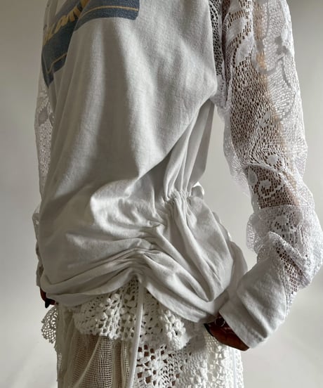 【RE;CIRCLE】 RE Lace Switching Raglan T-Shirt / 250605-010