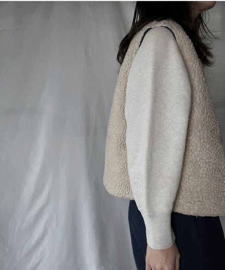 【USED】 Reversible Boa Vest - TALON Zip / 220120-049