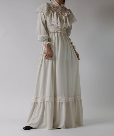 【USED】L/S Poly Dress ② / 220324-004