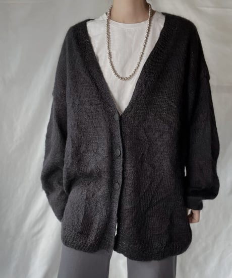 【USED】  Acrylic Knit Cardigan/220127-027
