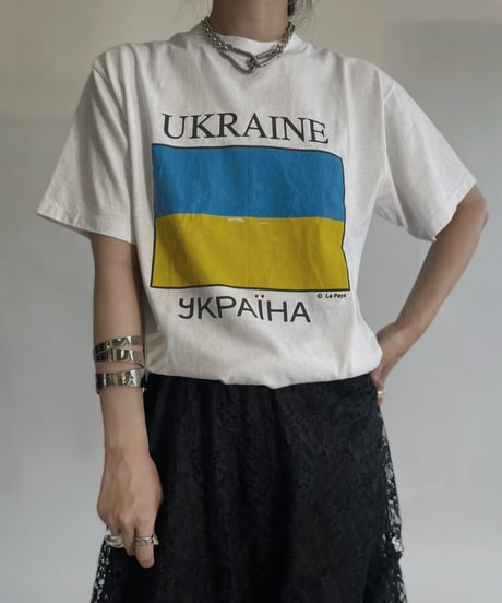 【USED】 Short Sleeved T-shirt "Uklaine" /220716-020