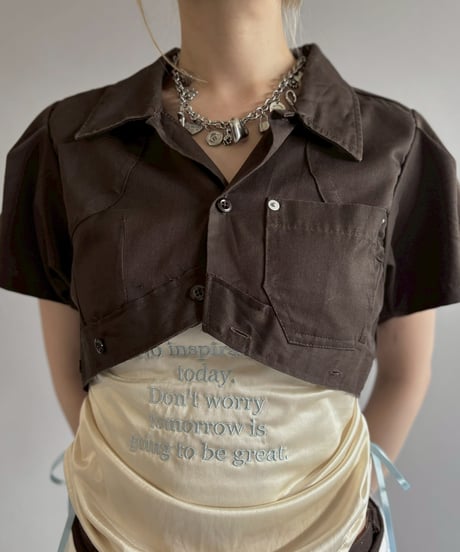 【Chinatsu Aoyama】 RE Makers Shirt Brown / 260702-030