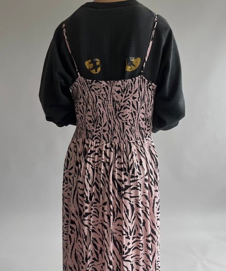 【USED】 AFRM Zebra Patterned Camisole Long One-Piece  /240928-008