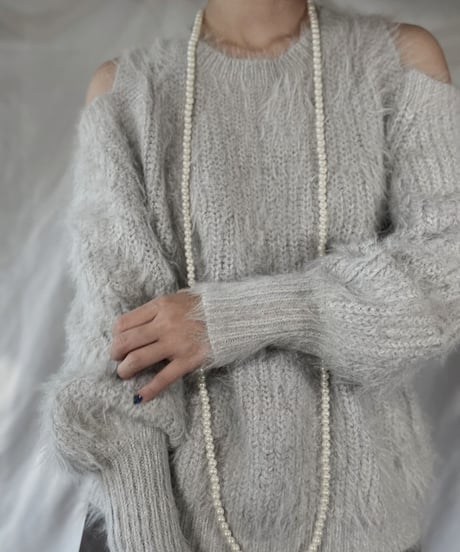 【USED】    Mohair Knit Top/211216-012