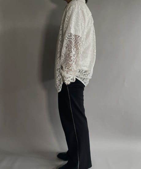 【RE;CIRCLE】 RE Men's Crochet Lace Shirt / 220915-002