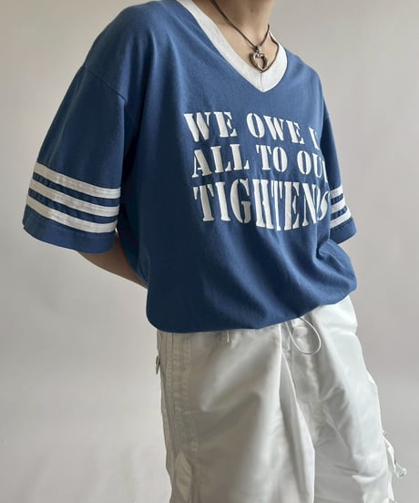 【USED】 V-Neck Ringer T-Shirt /250503-002