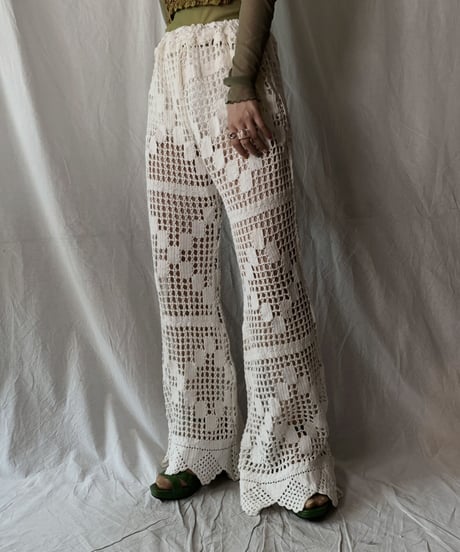 【RE;CIRCLE】 RE Crochet Pants③/ 210630-013